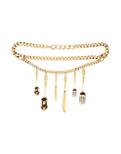 Moschino Couture Woman Belt Gold Size L Metal