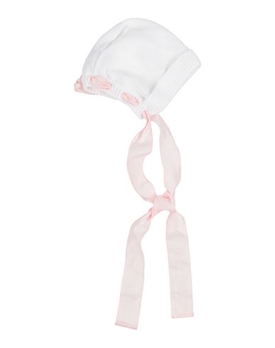 Little Bear Babies'  Newborn Girl Hat White Size 3 Cotton In Multi