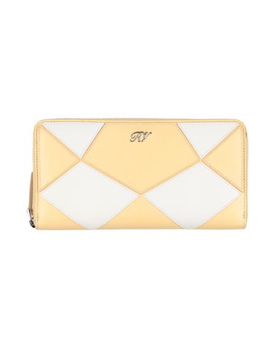 Roger Vivier Woman Wallet Pastel Yellow Size - Leather In Neutral