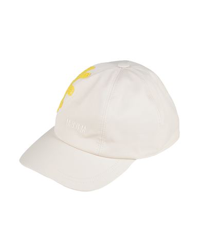Msgm Woman Hat Ivory Size Onesize Cotton, Elastane In White