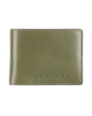 The Bridge Man Wallet Military Green Size - Leather