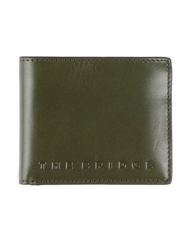 The Bridge Man Wallet Military Green Size - Leather
