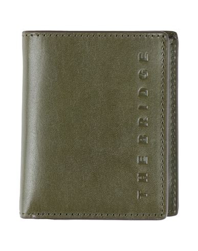 The Bridge Man Wallet Dark Green Size - Leather
