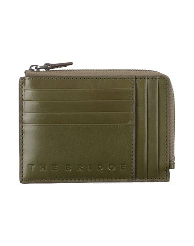 The Bridge Man Wallet Military Green Size - Leather