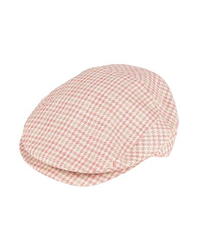 Borsalino Hat Brick Size L Linen, Cotton In Red