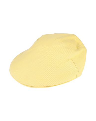 Borsalino Hat Yellow Size L Cotton, Linen