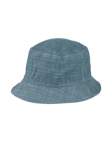Borsalino Hat Blue Size Xl Virgin Wool, Linen