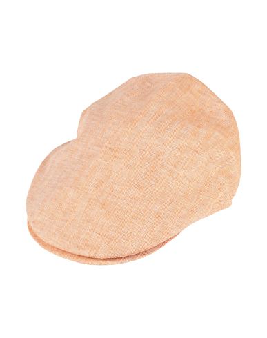 Borsalino Man Hat Apricot Size Xl Linen In Orange