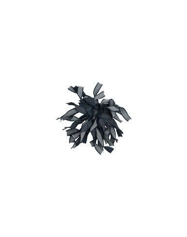 Piccola Ludo Woman Brooch Blue Size - Textile Fibers In Gray