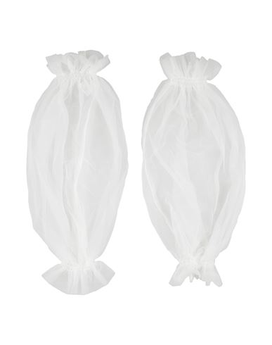 Petit Newborn Girl Gloves Off White Size 3 Polyester In Blue