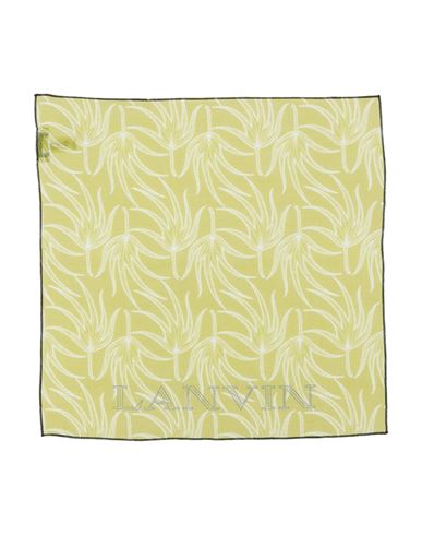 Lanvin Woman Scarf Lime Green Size - Cotton, Silk