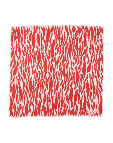 Lanvin Woman Scarf Tomato Red Size - Silk In Red