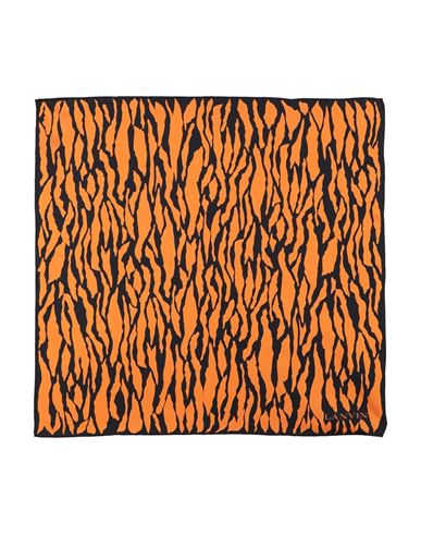 Lanvin Woman Scarf Orange Size - Silk In Black