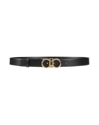 Ferragamo Donna H 30 Woman Belt Black Size 38 Calfskin In Black