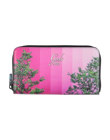Gabs Woman Wallet Fuchsia Size - Calfskin In Pink
