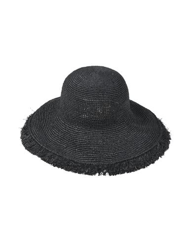 Ibeliv Woman Hat Black Size Onesize Natural Raffia, Cotton