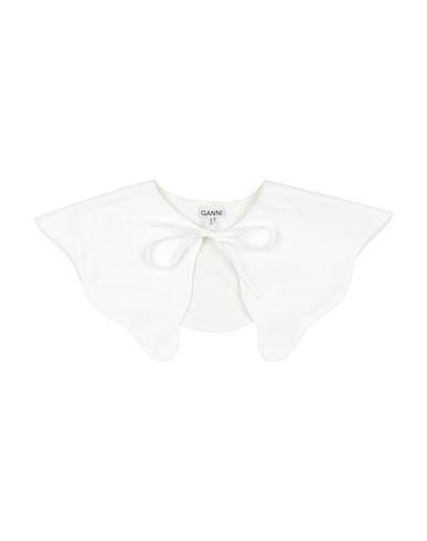 Ganni Woman Scarf White Size - Organic Cotton