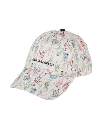 Karl Lagerfeld Woman Hat White Size Onesize Recycled Cotton, Cotton