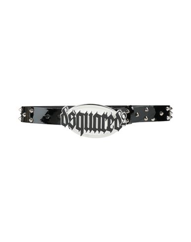 Dsquared2 Woman Belt Black Size 34 Leather