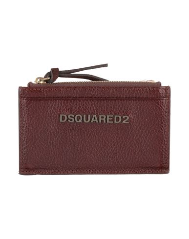 Dsquared2 Woman Cardholder Chocolate Brown Size Onesize Cow Leather