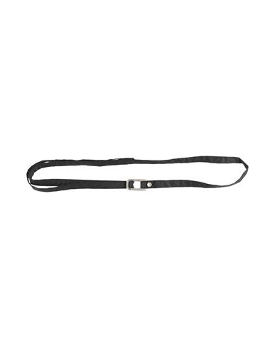 Masnada Woman Belt Black Size Onesize Cotton, Polyurethane