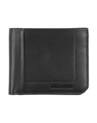 Piquadro Man Wallet Black Size - Cow Leather, Metal, Polyurethane, Polypropylene