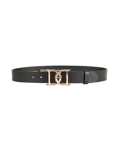Dsquared2 Woman Belt Black Size 32 Leather