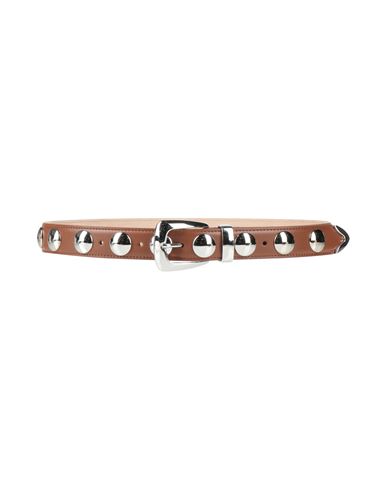 Khaite Woman Belt Camel Size 36 Leather In Sand