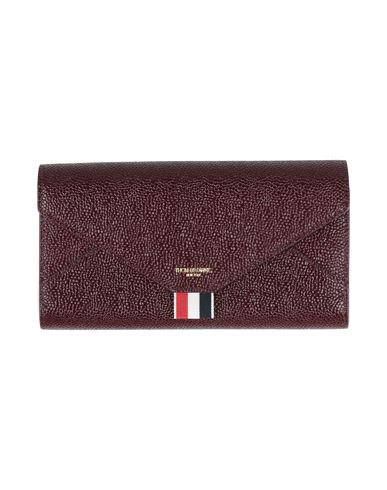 Thom Browne Woman Wallet Burgundy Size - Leather In Red