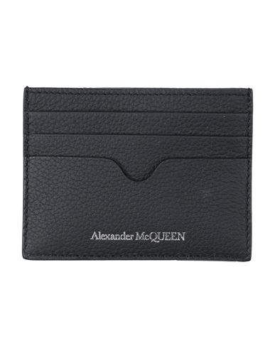 Alexander Mcqueen Mcqueen Man Cardholder Black Size - Leather