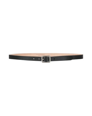 Alexander Mcqueen Mcqueen Woman Belt Midnight Blue Size 38 Leather