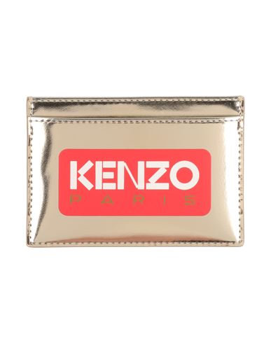 Kenzo Man Cardholder Platinum Size - Cow Leather In Gray