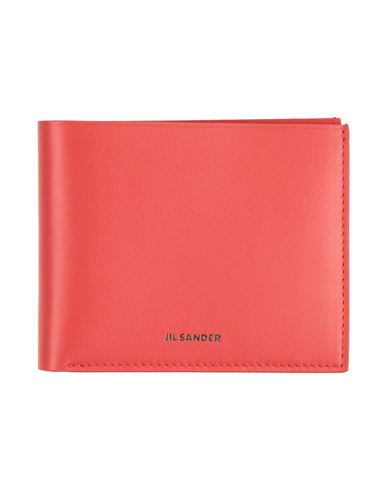 Jil Sander Man Wallet Red Size - Cow Leather