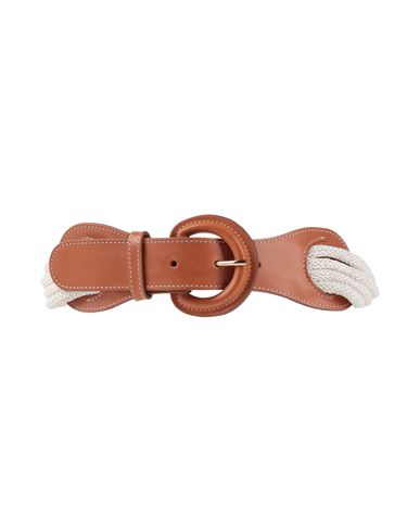 Luisa Spagnoli Woman Belt Off White Size Onesize Leather, Textile Fibers