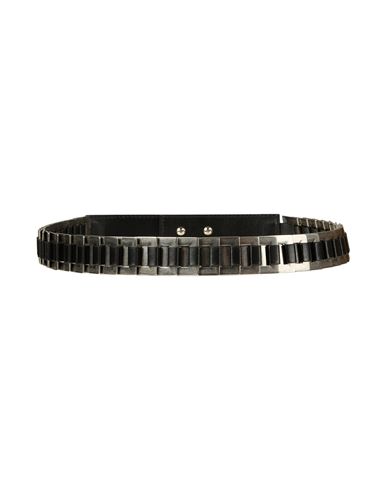 Alberta Ferretti Woman Belt Black Size M Leather, Metal