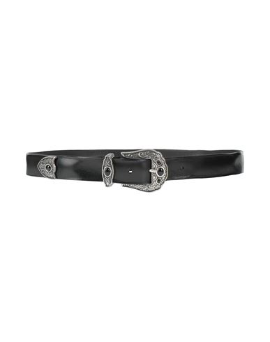 Orciani Woman Belt Black Size 32 Leather