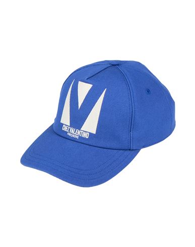 Valentino Garavani Woman Hat Bright Blue Size 7 ⅛ Cotton