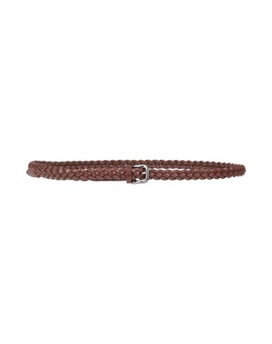 High Woman Belt Tan Size 32 Leather In Brown