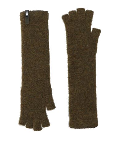 High Woman Gloves Khaki Size Onesize Nylon, Wool, Alpaca Wool, Elastane In Sand
