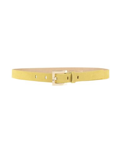 Clips More Woman Belt Yellow Size 8 Leather