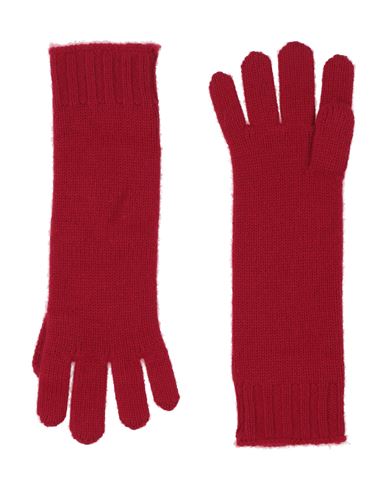 Be You By Geraldine Alasio Woman Gloves Red Size Onesize Cashmere