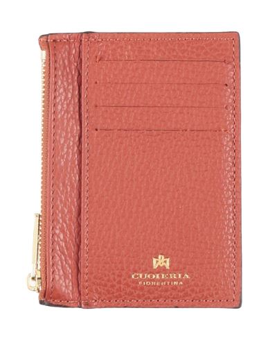 Cuoieria Fiorentina Woman Cardholder Tan Size - Leather In Brown