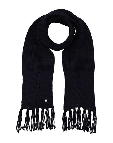 Woolrich Woman Scarf Navy Size - Wool In Black