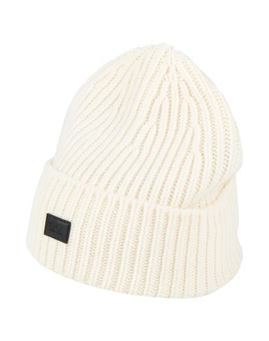 Ea7 Woman Hat Cream Size M Wool, Polyamide In Neutral