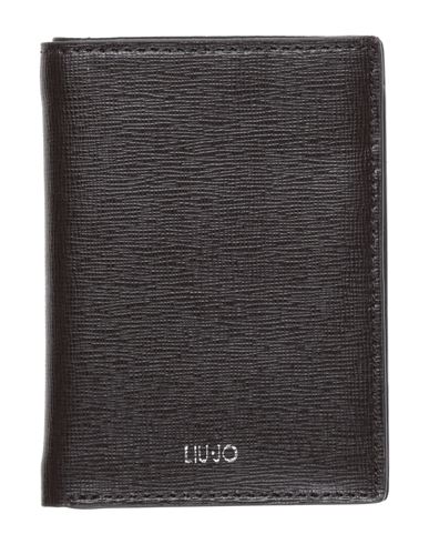 Liu •jo Man Man Cardholder Dark Brown Size - Leather