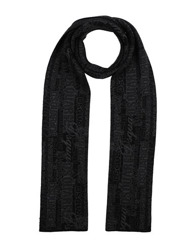 Dsquared2 Woman Scarf Black Size - Wool