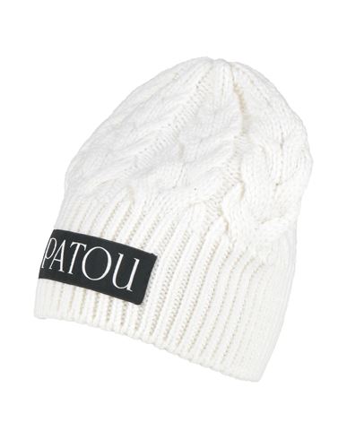 Patou Woman Hat Cream Size Onesize Merino Wool In White