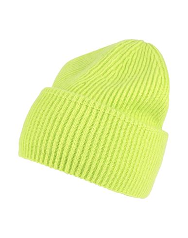 Amaranto Man Hat Lime Green Size Onesize Wool, Elastane
