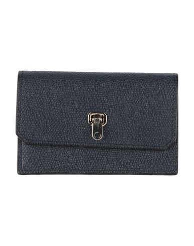Valextra Woman Cardholder Midnight Blue Size - Calfskin
