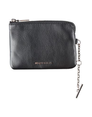 Alexander Mcqueen Mcqueen Woman Coin Purse Black Size - Leather